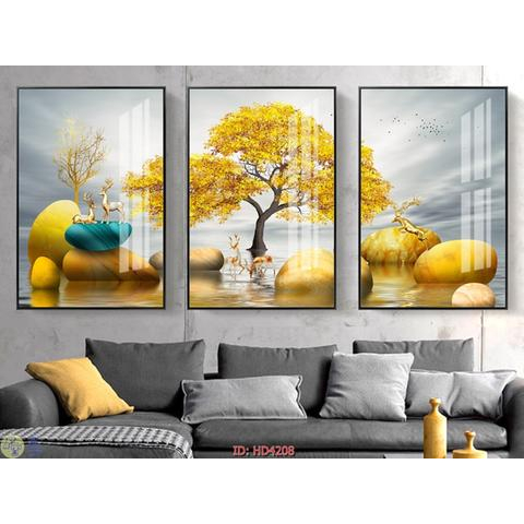 Tranh tráng gương treo tường No1, tranh treo tường phòng khách, tranh treo tường decor bóng mịn bền đẹp 40 năm