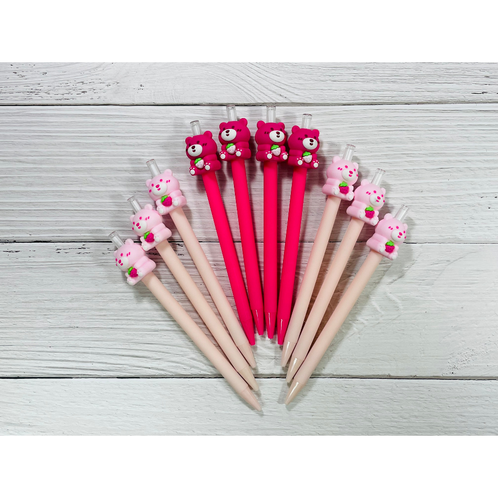 Bút Chì Kim Gấu Dâu 0.5mm, Bút Chì Kim Lotso Strawberry Bear Hot Trend, Bút Chì Kim Siêu Nhân, Ngòi Bút Chì Kim 0.5mm