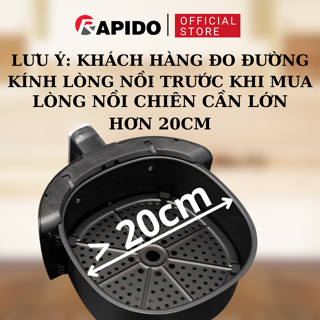 Khay lót chiên nướng Rapido men ceramic chống dính đường kính 20cm dùng