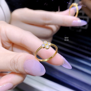 Nhẫn 4 lá nhỏ xinh vàng