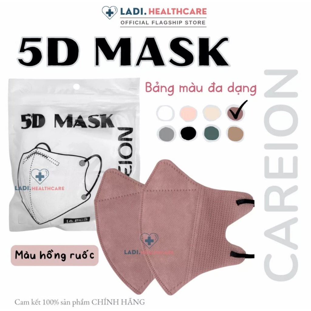 Sỉ lẻ 120c Khẩu Trang 5D THÁI LAN,5D MASK CAREION Kháng Khuẩn,nhiều Màu Lạ Siêu Đẹp