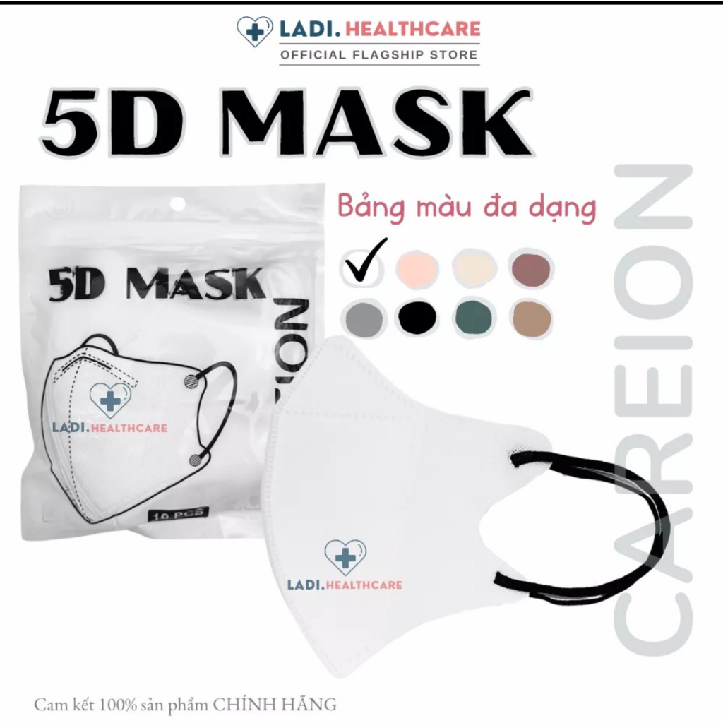 Sỉ lẻ 120c Khẩu Trang 5D THÁI LAN,5D MASK CAREION Kháng Khuẩn,nhiều Màu Lạ Siêu Đẹp