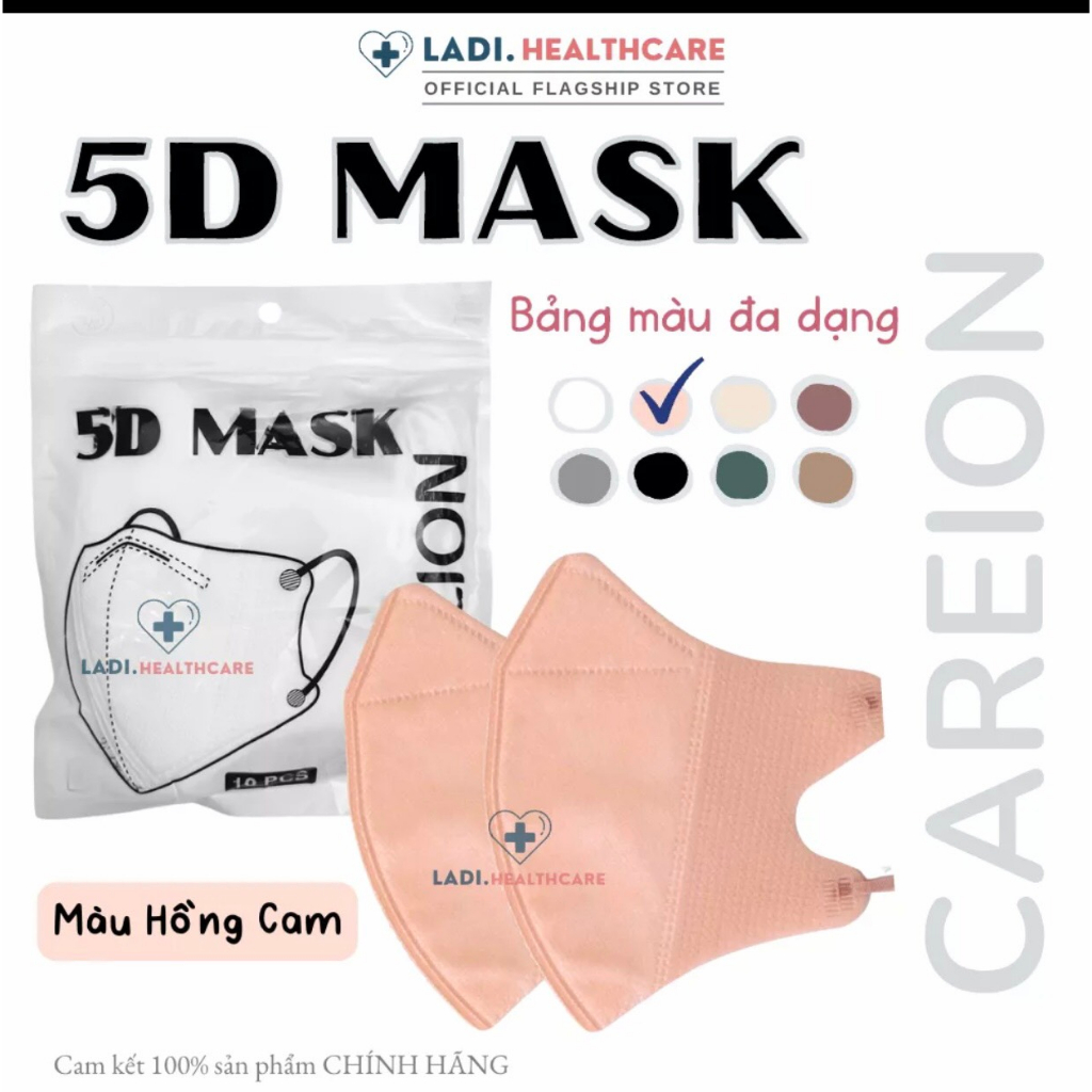 Sỉ lẻ 120c Khẩu Trang 5D THÁI LAN,5D MASK CAREION Kháng Khuẩn,nhiều Màu Lạ Siêu Đẹp