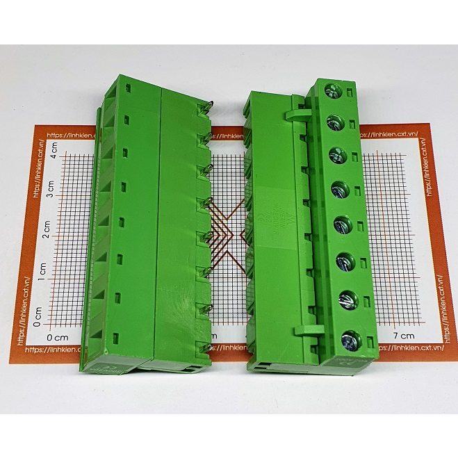 Cầu đấu nối 7.62mm 2P 5P 8P 9P 10P chân cong