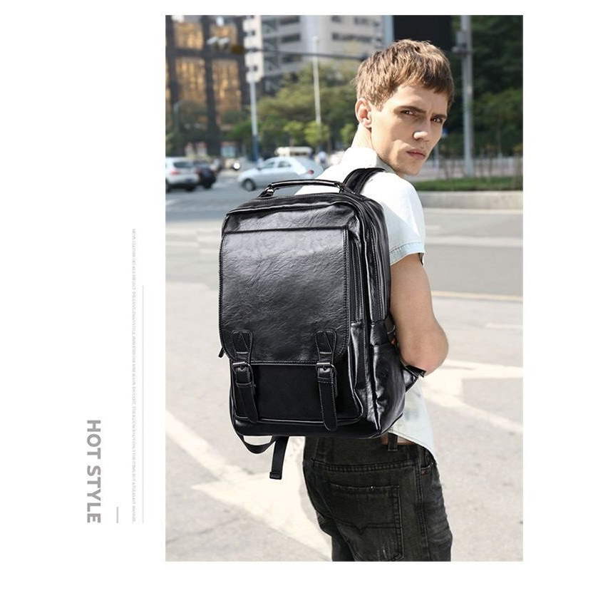 Balo da Pu cặp sách nam nữ cao cấp thời trang đi học đi chơi, công sở BL002