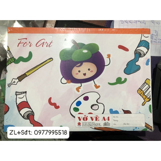 Set 5q Vở Vẽ Lò Xo A4 Học Môn Mỹ Thuật Cho Bé