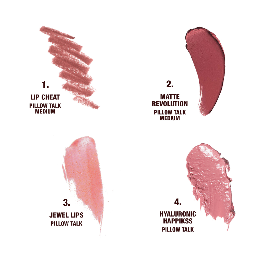 Set Son Charlotte Tilbury Pillow Talk Lip Wardrobe