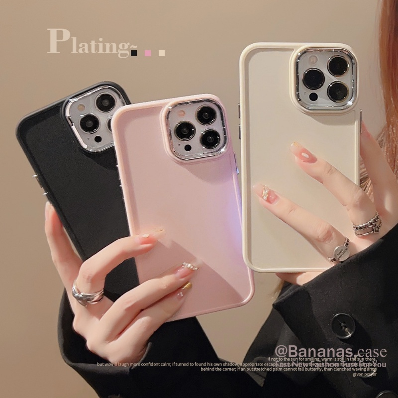 Ốp Điện Thoại camera mạ bạc + Khung Bảo Vệ Ống Kính Máy Ảnh Cho iPhone 14 Plus 14 13 12 11 Pro Max X XS Max XR sg196