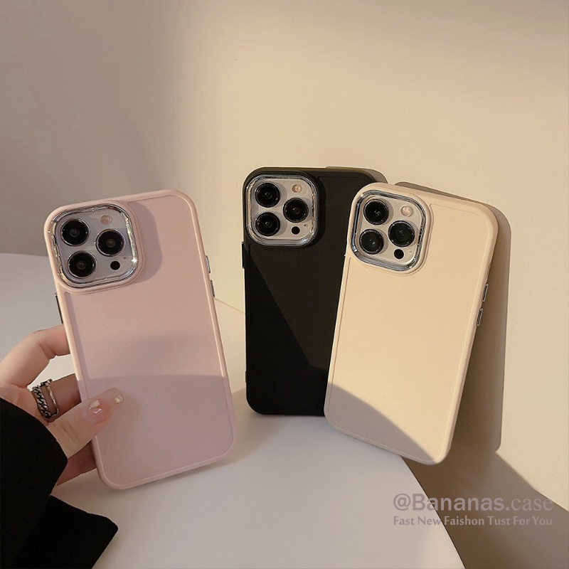 Ốp Điện Thoại camera mạ bạc + Khung Bảo Vệ Ống Kính Máy Ảnh Cho iPhone 14 Plus 14 13 12 11 Pro Max X XS Max XR sg196