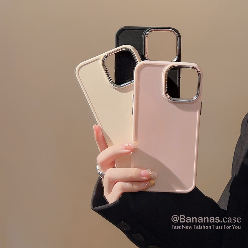 Ốp Điện Thoại camera mạ bạc + Khung Bảo Vệ Ống Kính Máy Ảnh Cho iPhone 14 Plus 14 13 12 11 Pro Max X XS Max XR sg196