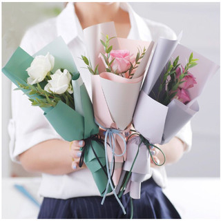 [1 TỜ] GIẤY GÓI HOA 2 MẶT NHIÈU MÀU