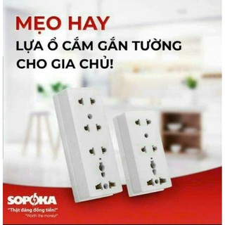 Ổ cắm 3 chấu SOPOKA E15