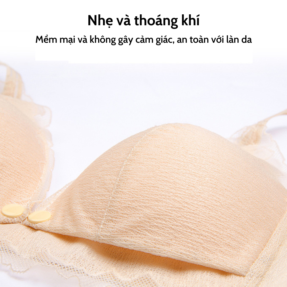 Áo Ngực Cho Con Bú Mẫu Mới Larosa Không Gọng, Thiết Kế Ren Mềm Mại, Nâng Ngực Có Cúc Mở Ngang LA129A