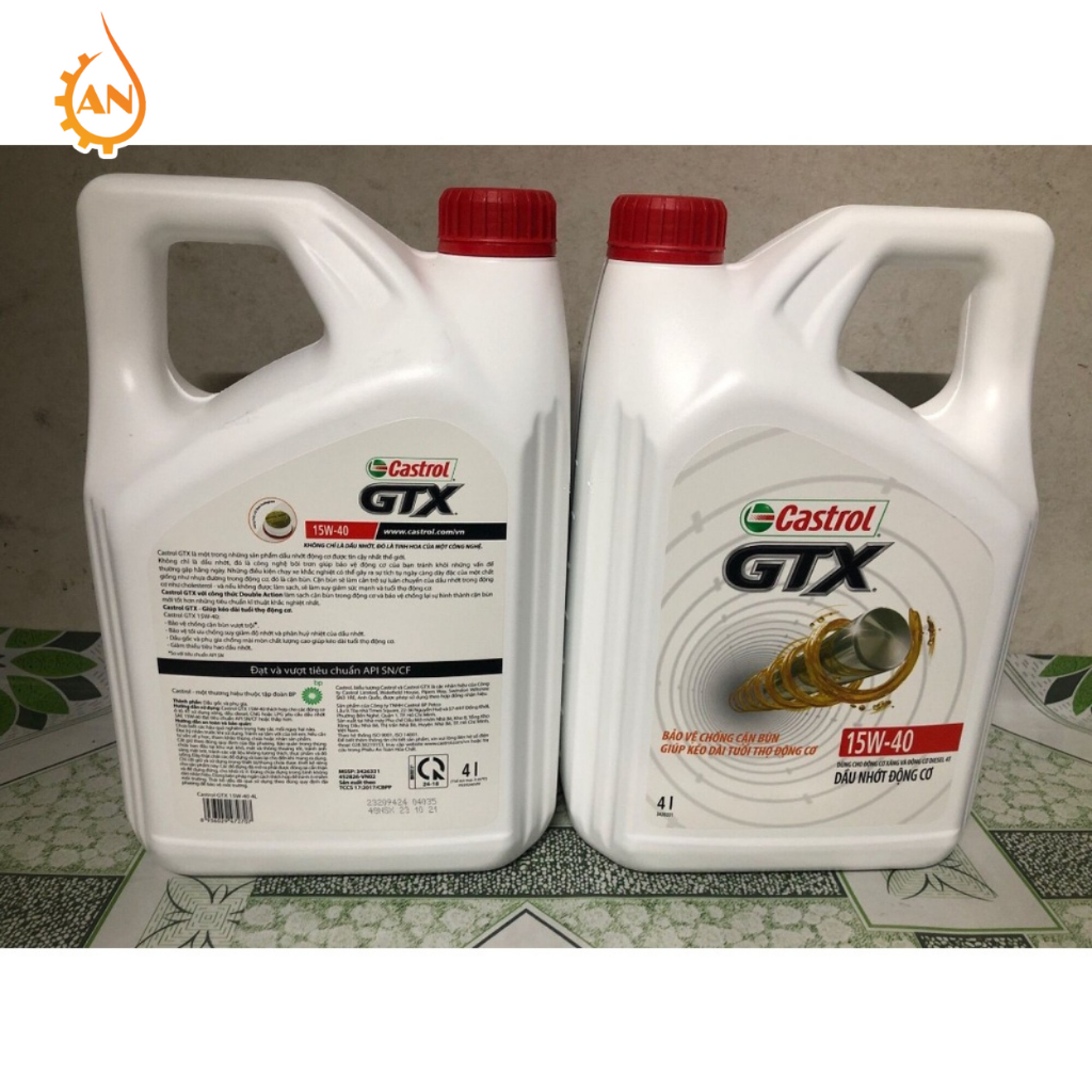 Dầu nhớt Castrol GTX  4L dùng cho xe xăng&xe dầu