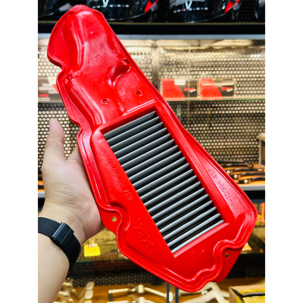 Lọc gió SH 160, VARIO 150/160, AB125, PCX150 lưới thép chính hãng X1R