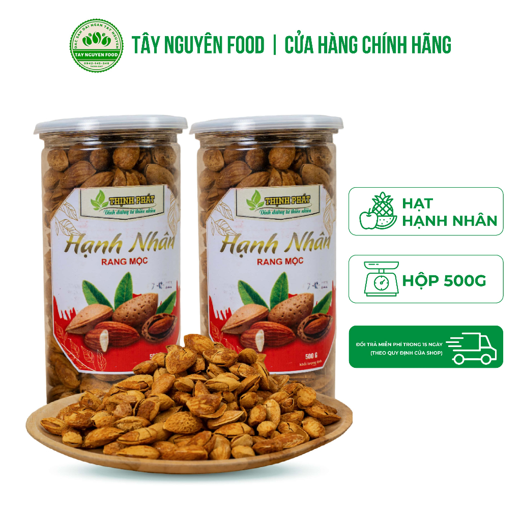 Hạnh nhân rang mộc - Tây Nguyên Food