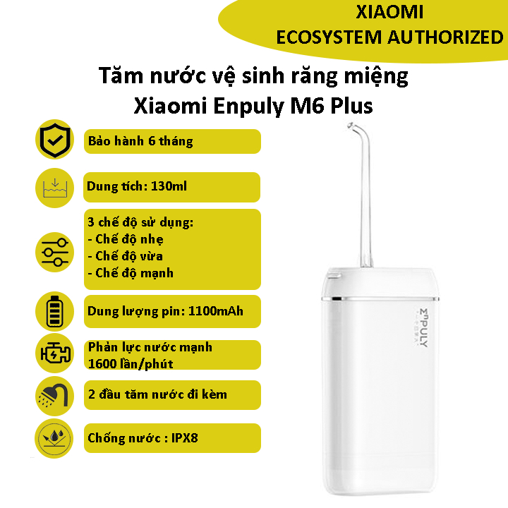 Tăm nước vệ sinh răng miệng Xiaomi Enpuly M6 Plus - Shop MI Ecosystem Authorized