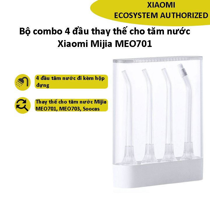 Bộ combo 4 đầu thay thế cho tăm nước Xiaomi Mijia MEO701 - Shop  MI Ecosystem Authorized