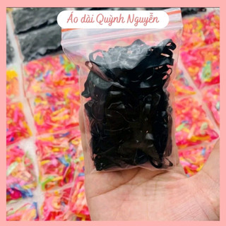 Chun buộc tóc, thun Cột tóc đen và nhiều màu siêu dai (50g - 100g)