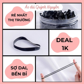 Chun buộc tóc, thun Cột tóc đen và nhiều màu siêu dai