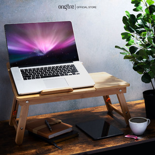 Bàn gấp ONGTRE bằng tre cao cấp chống gù lưng, gấp gọn đa chức năng