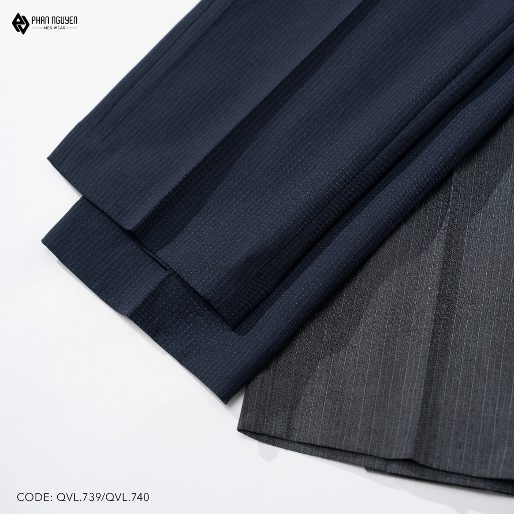 Quần vải công sở nam cao cấp Phan Nguyễn, chất liệu mềm mại, giữ form tốt, thiết kế đơn giản, chỉn chu, hiện đại QVL.739