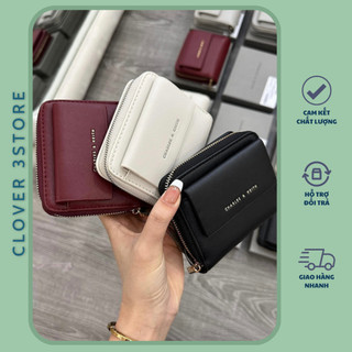 Túi ví nữ ví cn.k mini cầm tay nhiều ngăn đựng thẻ card thoải mái phong cách sang trọng - Clover3store