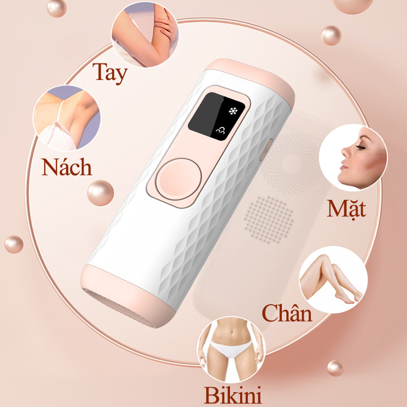 Máy triệt lông mini cầm tay cao cấp IPL - Dụng cụ triệt lông cá nhân tại nhà, Máy tẩy lông công nghệ laser cao cấp