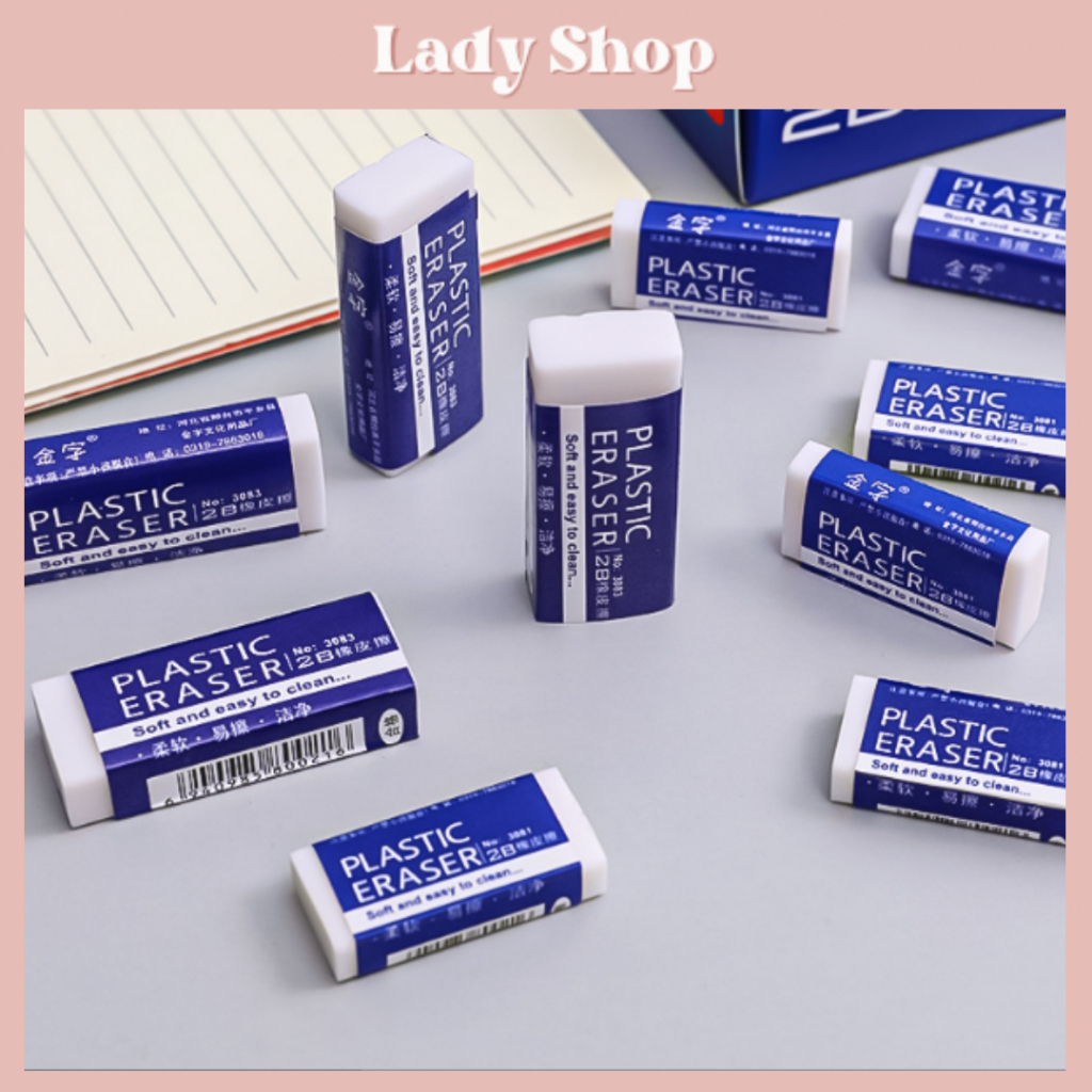 Tẩy bút chì 2B siêu sạch, chất lượng cao- Tẩy sạch không bụi