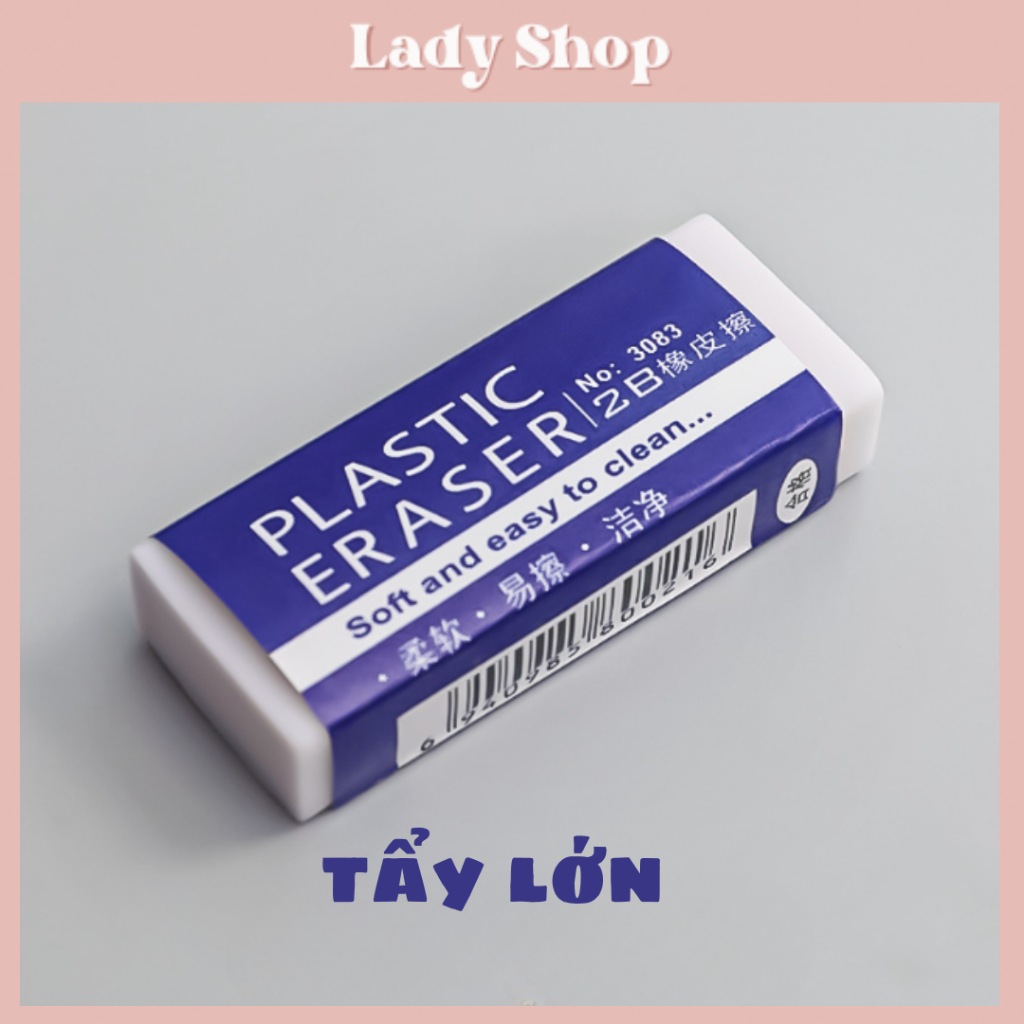 Tẩy bút chì 2B siêu sạch, chất lượng cao- Tẩy sạch không bụi