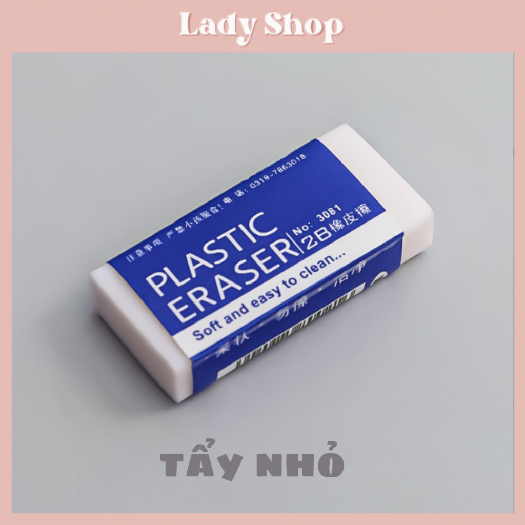 Tẩy bút chì 2B siêu sạch, chất lượng cao- Tẩy sạch không bụi
