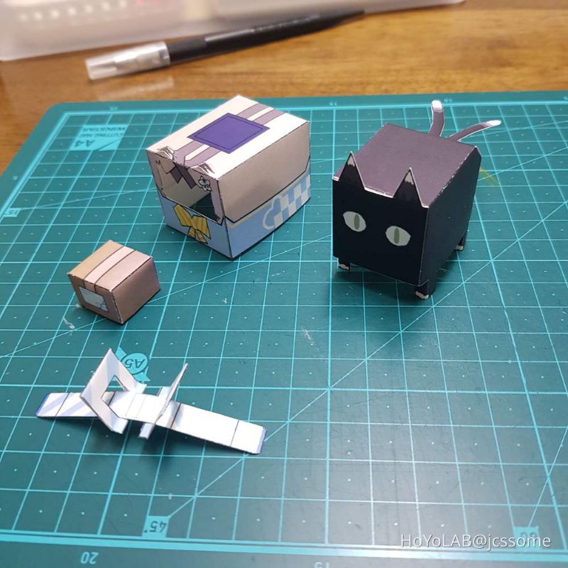 Mô hình giấy Anime Game  Kirara\'s Delivery Box