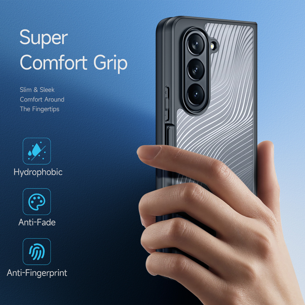 Ốp Lưng Case Dành Cho Samsung Galaxy Z Fold 5 5G, Dux Ducis Aimo - Hàng Chính Hãng