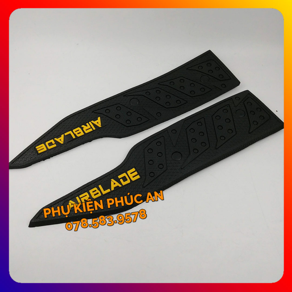 Thảm lót sàn xe AB Airblade 125 150 năm 2020 2021 nửa đầu 2022 gác để chân trước air blade cao su carbon inox