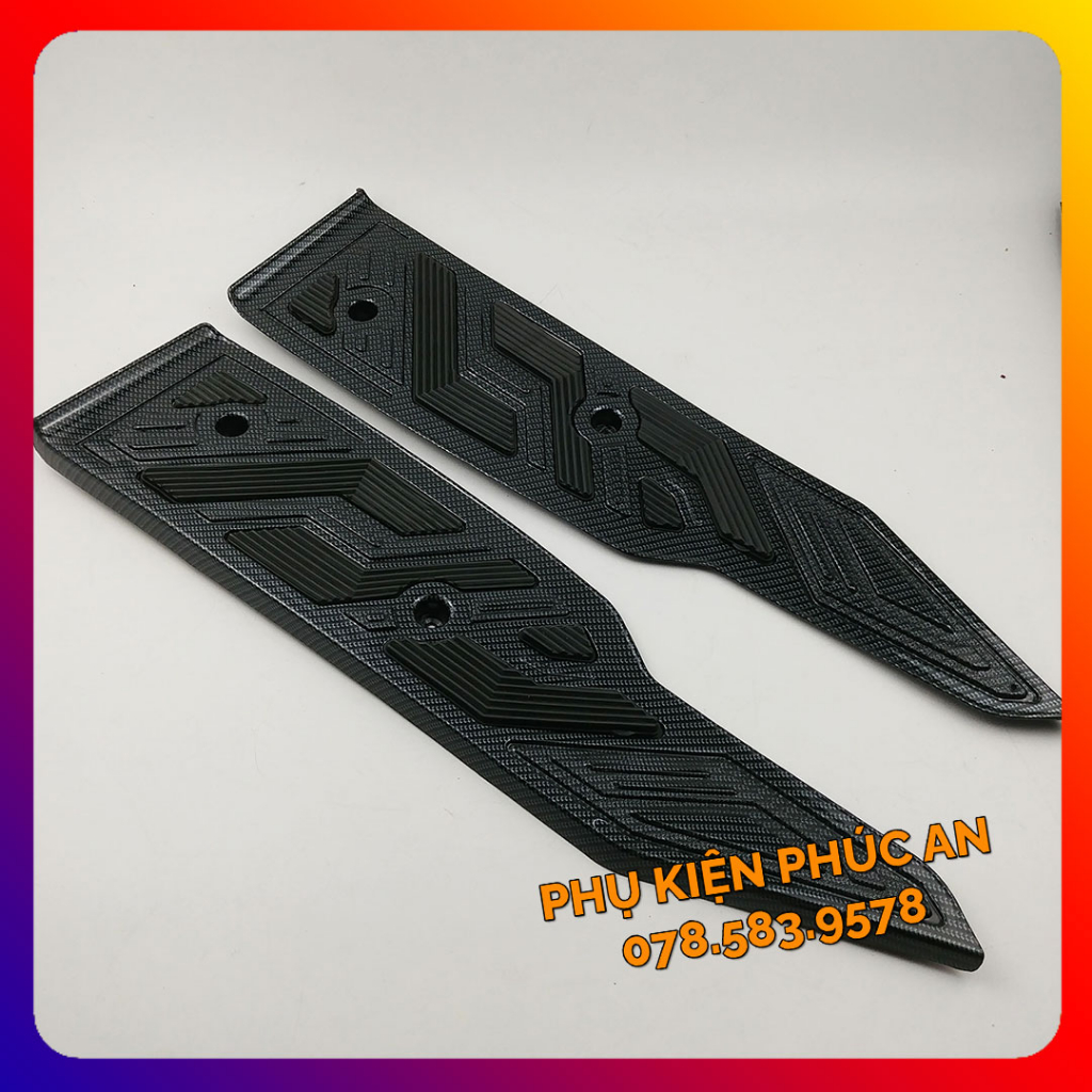 Thảm lót sàn xe AB Airblade 125 150 năm 2020 2021 nửa đầu 2022 gác để chân trước air blade cao su carbon inox