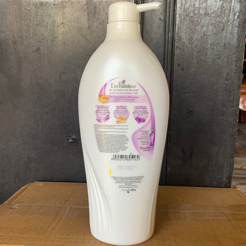 Dầu gội và Sữa tắm Enchanteur hương nước hoa Sensation 650g
