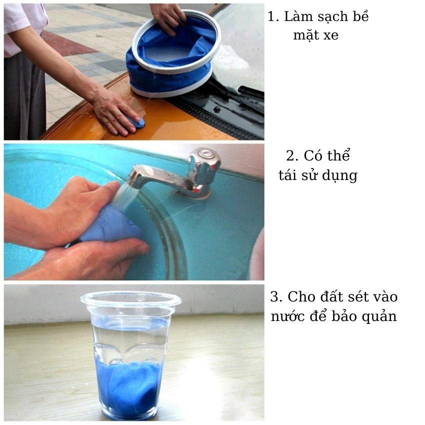 Đất sét 3 M tẩy bụi Sơn và nhựa bẩn bám trên xe