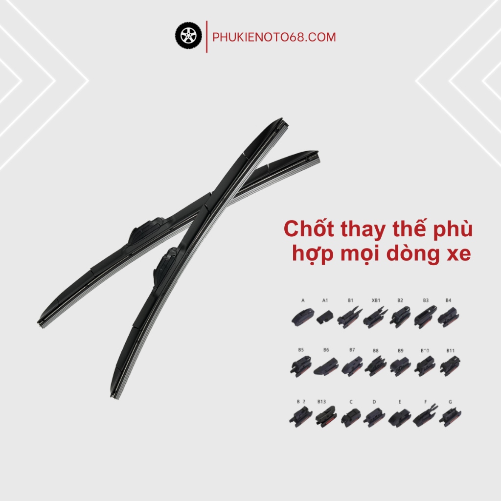 Gạt mưa 5 KHÚC xe hơi - Gạt mưa xe oto, xe hơi cao cấp Ford Transit, Ranger, Mondeo, Laser, Everest, Escape,...