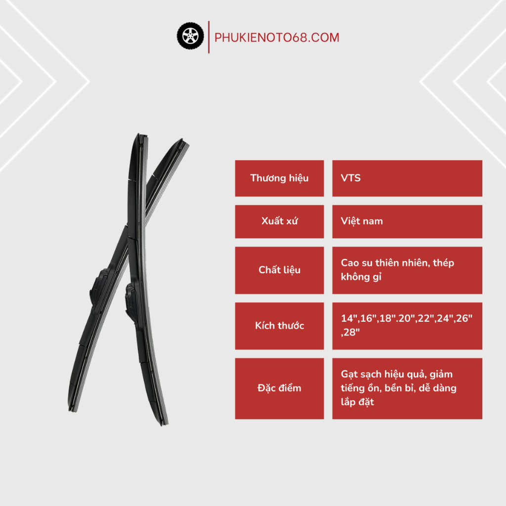 Gạt mưa 5 KHÚC xe hơi - Gạt mưa xe oto, xe hơi cao cấp Ford Transit, Ranger, Mondeo, Laser, Everest, Escape,...