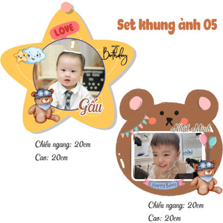 Khung ảnh để bàn handmade - kèm in ảnh theo yêu cầu- kích thước phổ thông 20x20cm