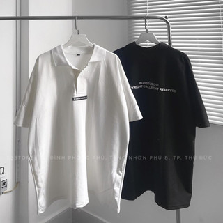 Áo polo tay lỡ wzs chất thun coton/ dài 71-75 rộng 55