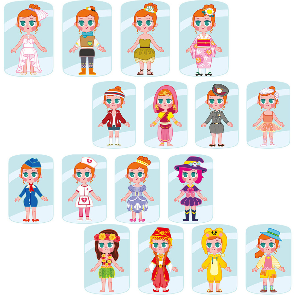 SỈ LOẠI 1 Đồ chơi thay váy công chúa cho búp bê giấy có nam châm bằng gỗ thông minh bé gái thiết kế thời trang kèm bảng