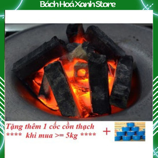 Combo 5kg Than nướng sạch, không khói BBQ + tặng ngay 1 côn thạch
