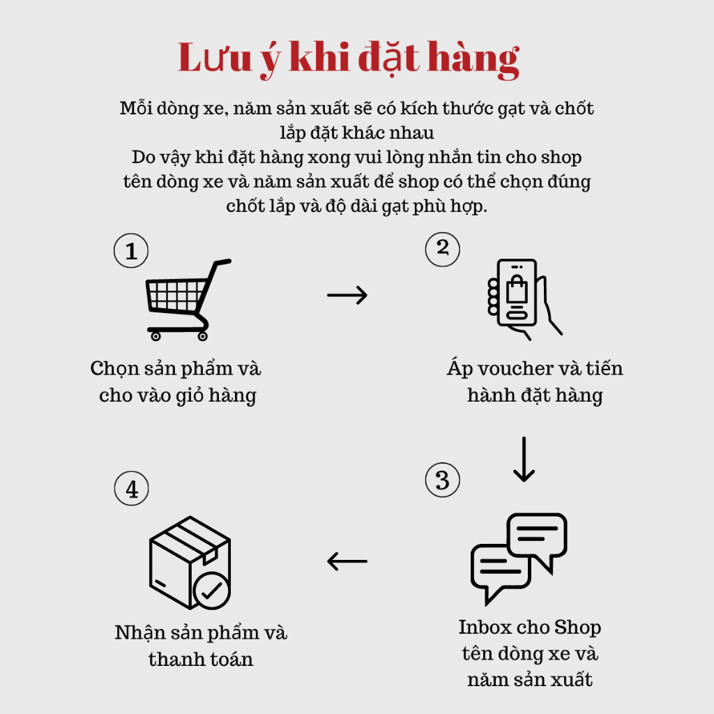 Gạt mưa 5 KHÚC oto, gạt mưa xe hơi Vinfast Fadil, Lux A, Lux SA, VFe34,... Có đầu chuyển đổi thay thế chốt lắp