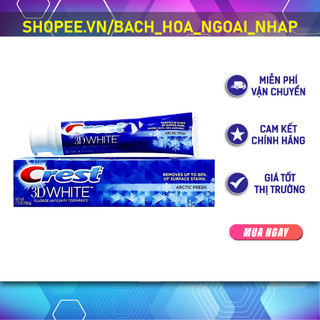 Kem đánh răng crest 3d white advanced triple whitening 147g