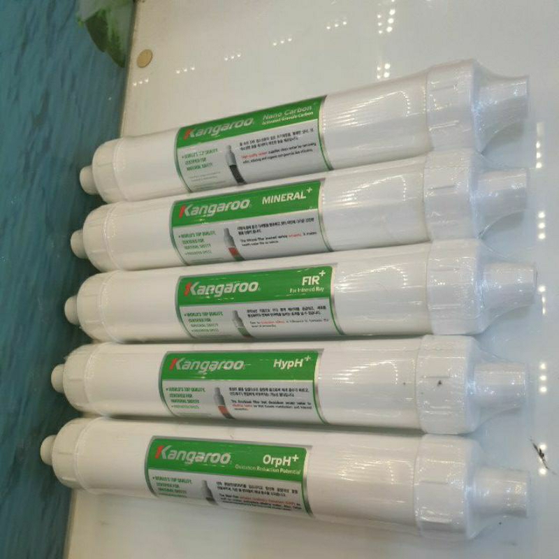Combo 5 Lõi lọc nước Hydrogen Kangaroo 56789 - Chính hãng - Dùng thay lõi lọc cho máy Model :KG100HQ , KG100HA , KG100HB