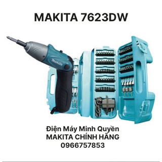 Máy bắn vít, tua vít điện makita 6723dw chính hãng bh 6thang dùng pin 4,8v