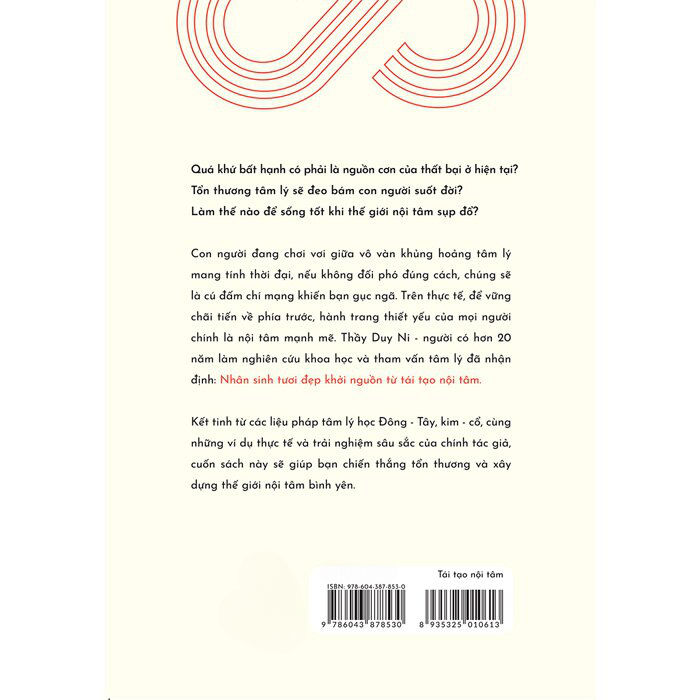 Sách - Tái Tạo Nội Tâm ( Thầy Duy Ni (Hồ Xuân Quang) - AZ_