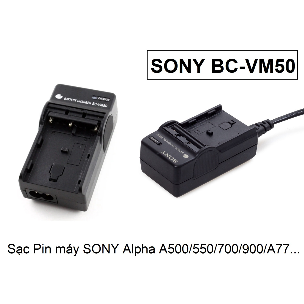 Bộ sạc nhanh Pin SONY NP- FW50, NP-FM500H/FM50..., NP-BX1, BN1...Hàng chính hãng Sony