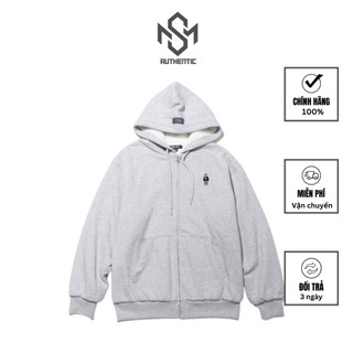 Áo khoác nam nữ lót lông dáng hoodie Whoau chính hãng Hàn Quốc | WHMZE2291U